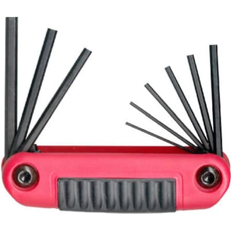 Gourmetgalley 25912 9-In-1 Small Fold Up Hex Key Set GO593954